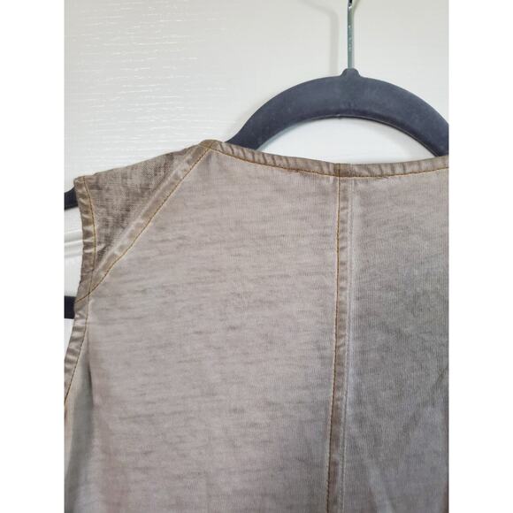 Angels Never Die Boho Ethnic Peasant Linen Blend Sleeveless Dress, Size Large - Picture 10 of 11